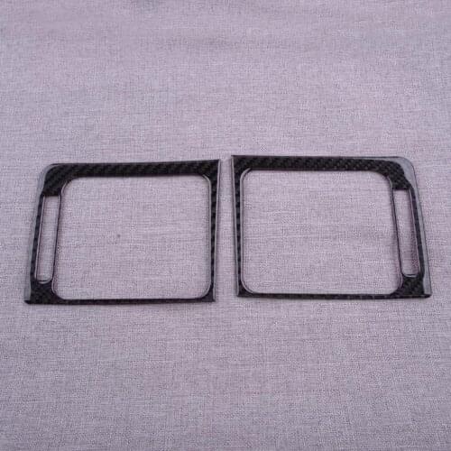 1 Pair Carbon Fiber Car Air Vent Outlet Trim Sticker Interior Cover Decoration Fit for Subaru WRX STI 2019 2018 2017 2016 2015