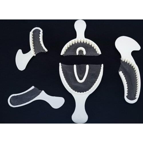 10sets Dental Impression Trays Teeth Net Holder Durable For Plastic Metal Materials Dentist Tools