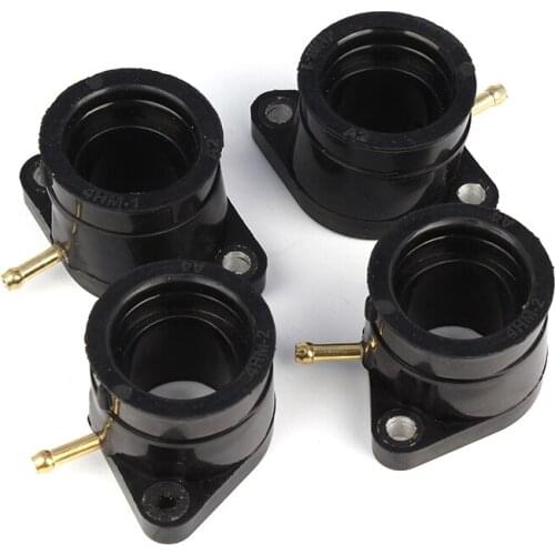 4pcs Motorcycle Parts Carburetor Intake Manifold For XJR400 1993-2000 plastic outlet Carburetor Interface glue