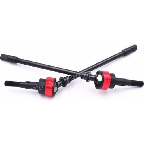 2 Piece Steel#45 Upgrade Parts Climbing Car Front CVD Drive Shaft Axial For SCX10 II 1/10 Scale Models RC Cars #XS-SCX230057