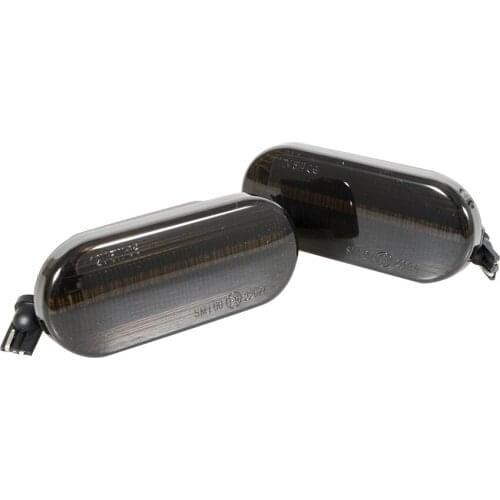 2x 12V Car Dynamic LED Side Marker Light Yellow Turn Signal Blinker Lamp Exterior Warning Lamp For VW T5 Golf SEAT Skoda Ford