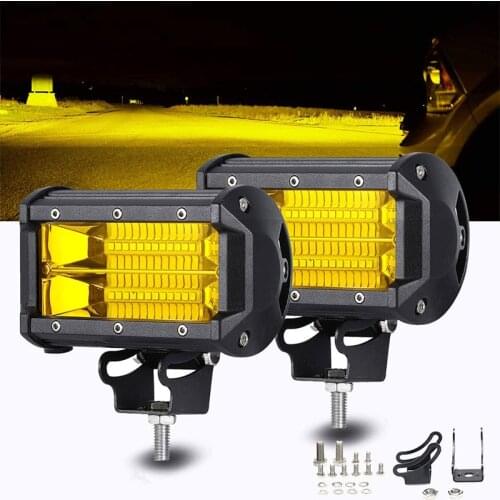 72W Mini Led Light Bar Car Work Fog Bulb Auto Revering Parking Lighting for Tractor Truck 4x4 Off road SUV UAZ Vehicle