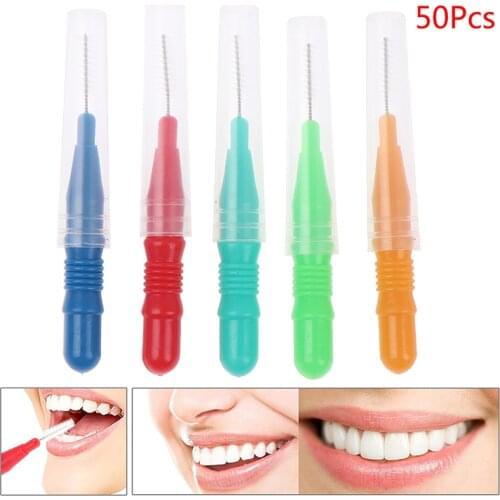 8/10/50pcs Tooth Floss Oral Hygiene Dental Floss Soft Plastic Interdental Brush Toothpick Healthy For Teeth Cleaning Oral Care