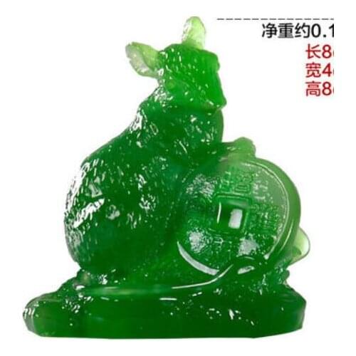 Artifacts of the zodiac Arrangement of imitation jades Rat ox tiger rabbit and Dragon Furnishing Decoration Crafts Furniture