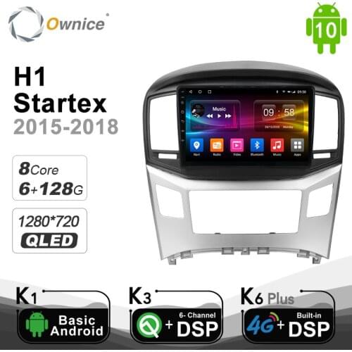 Ownice 2din Android 10.0 4G LTE Car DVD Multimedia playback For Hyundai H1 Startex 2015 - 2018 DSP SPDIF Radio GPS 6G 128G