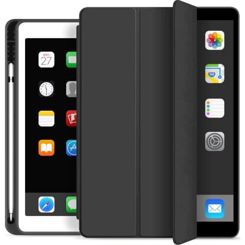 Case for iPad 2020 2019 10.2 2018 2017 9.7 Pro 11 10.5 Air 3 4 10.9 Mini 5 6th 7th 8th Generation Smart Cover with Pencil Holder