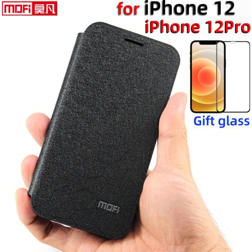 Flip case for iPhone 12 cover iphone 12 pro case back book silicon 12Pro Max glitter luxury leather 12mini full cover fundas men