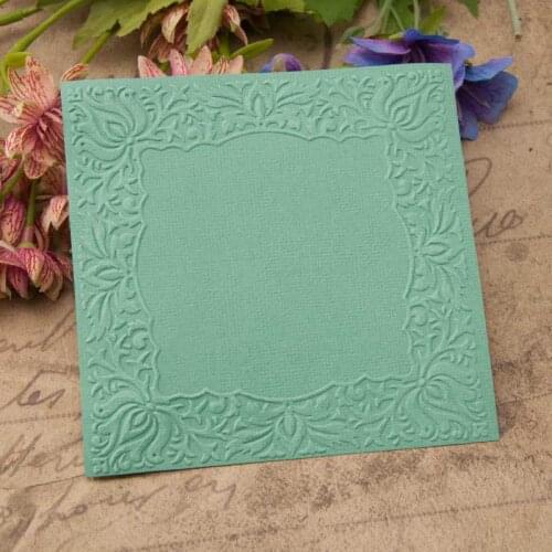 Flower Frame Plastic Embossing Folders Stencils Template Molds Scrapbooking Paper Crafts Cards Making DIY Album Decoration