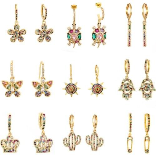 DAIHE Women's Gold Earrings