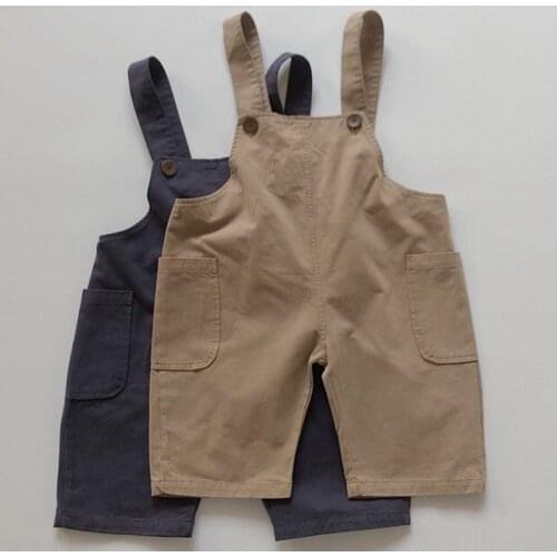 Childrens Pants New Spring Clothes Baby Boys Overalls Toddler Girls Fashion Loose Seven-point Trousers Kids Casual Sweatpants