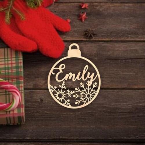 Merry Christmas Decorations Wooden Hollow Ornament Christmas Tree Hanging Pendant Decoration Xmas Gifts
