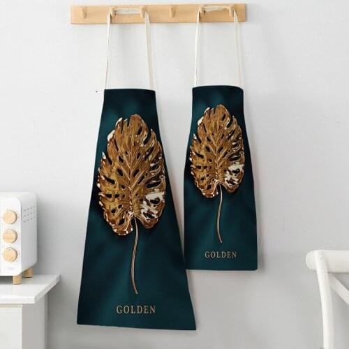 Multifunction Kitchen Apron Women Creative landscape Cotton Linen Sleeveless women Chef Cooking Aprons Kitchen 68*55cm 0063
