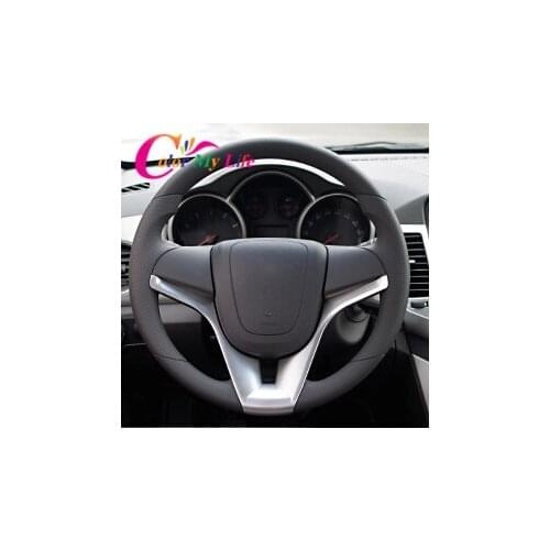 Color My Life ABS Steering Wheel Squins Trim Cover Sticker for Chevrolet Cruze 2012 2013 2014 2015 Sedan Hatchback Accessories