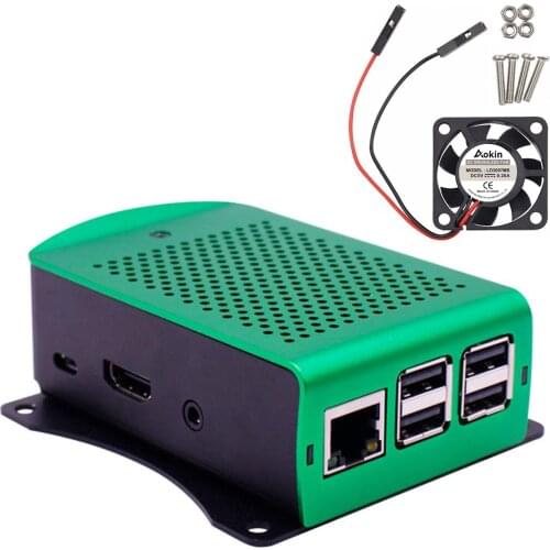 Latest Raspberry Pi 3 Model B Plus Aluminum Case Metal Enclosure Hanging Bracket VESA Mounted also for RPI 3B+/RPI 3