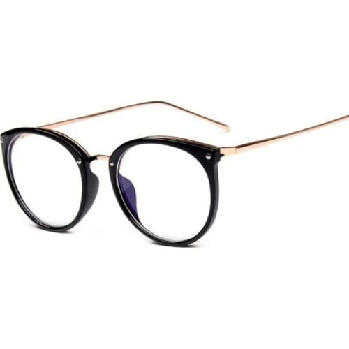 New Trend Drop Mirror Leg Glasses Women Frame Vintage Flower Round Frame Eyeglasses