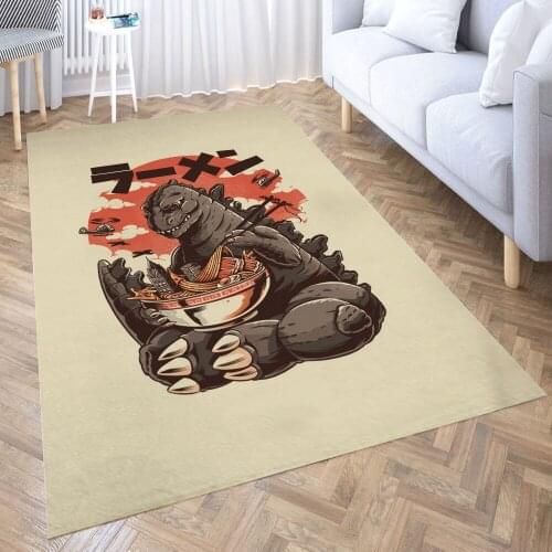 KAIJUS RAMEN Carpet for Living Room 3D Anime Cartoon Rug Gamer Teen Room Bedside Lounge Rug Kids Children Floor Mats