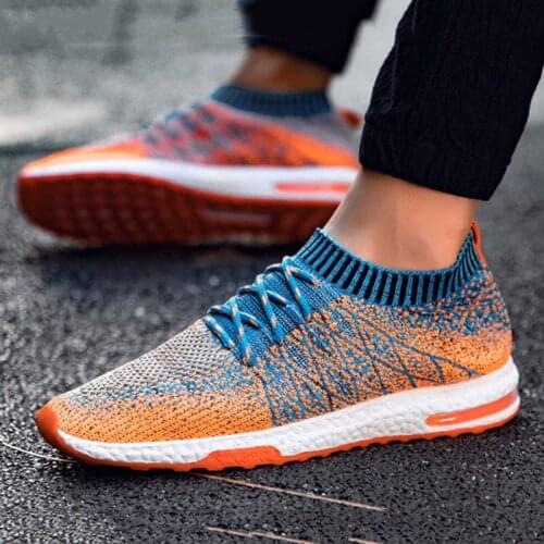 Mesh Breathable Casual Sneskers Men Shoes 2021 comfotable Spring Lace-up Casual Shoes Mens Fats Mixed Color Trainer
