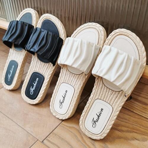 Platform Sandals Women Slippers Summer Slides Open Toe Flat Casual Shoes Leisure Sandal Female Beach Flip Flops Big Size 40