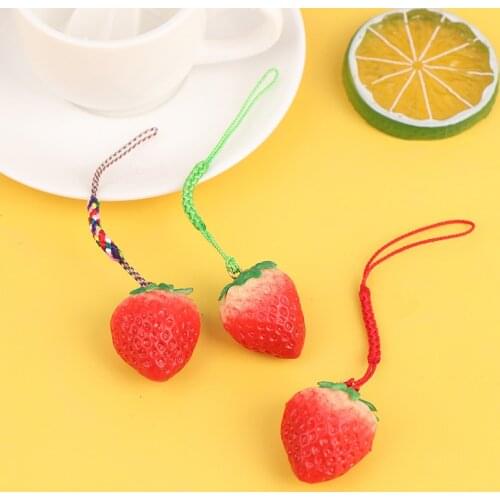 Smart phone Strap Lanyards for iPhone Samsung Xiaomi Huawei Cute Girl Strawberry Decor Mobile Phone Strap Rope SmartPhone Charm