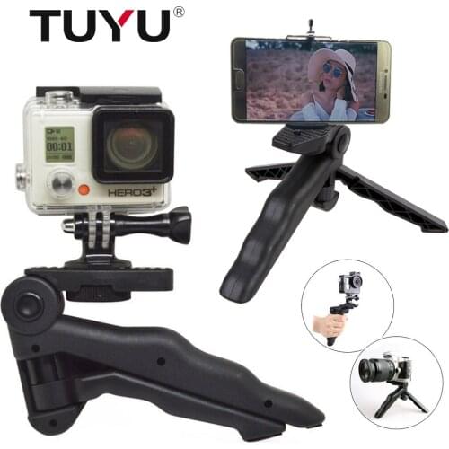 TUYU Light weight Tripod GoPro Hero 6 5 4 Tripod Stand for SJCAM SJ4000 EKEN H9R Xiaomi Yi 4K and DC DSLR SLR Cameras