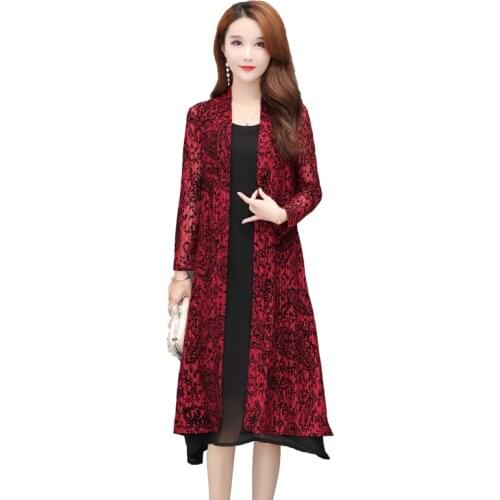 Lingwave Spring Summer Jacket Women Mid-Length Lace Cardigan Large Size 5XL Loose Shawl Breathable Sunscreen Elegant Outwear