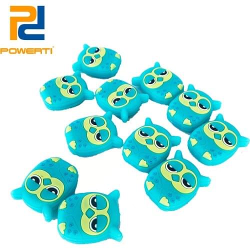 POWERTI 10pcs/lot Tennis Vibration Dampener Small Owl Cute Tennis Dampener 2018 New Arrival