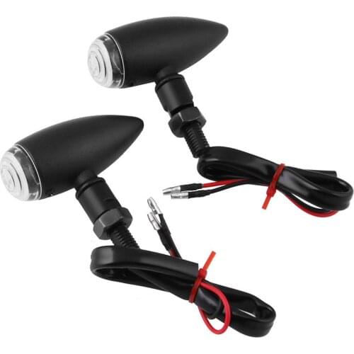 12V Retro Bullet Motorcycle LED Turn Signal Light Brake Indicator Tail Lights Running Lamp Universal For Yamaha BMW Honda