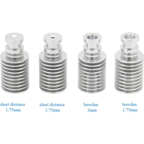 2pcs J-head Bowden Direct Heatsink Short Long Distance For e3d V5 Wade Extruder Part 1.75mm/3mm Filament 3D Printers Parts