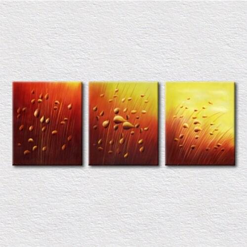 Wedding Gift Canvas printed bright abstract picture 3pcs a set Wall pictures for bedroom Free shipping