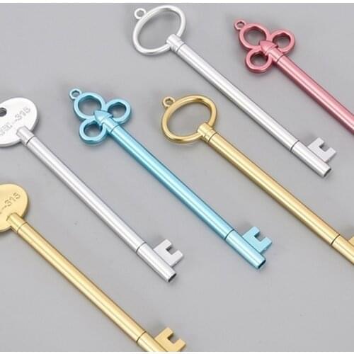 6Pcs/lot Keys Design Pen Stationery Pens Office School Supplies Stationary Gifts
