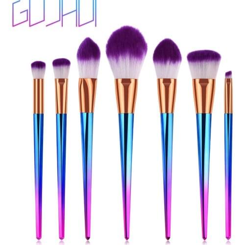 Foundation Cosmetic Eyebrow Eyeshadow Brush Makeup Brush Sets Tools 7PCS Makeup brush set professional pincel maquiagem