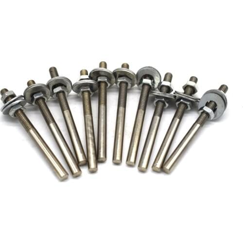 10PCS Jewelry Tool Steel Stainless Handle for Brush Dia 5.5mm Screw Clamp Pin