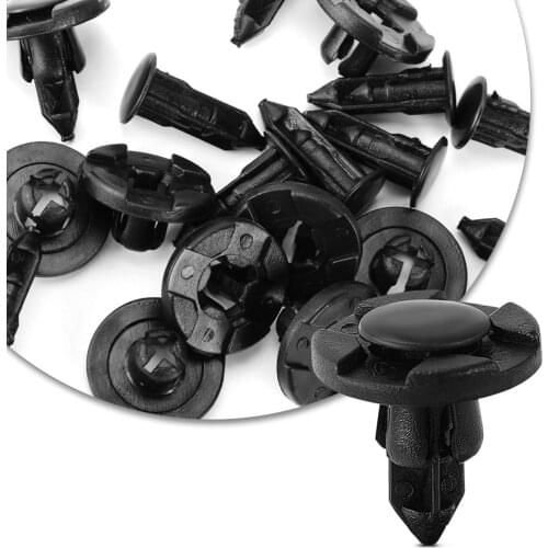 10Pcs 8mm Auto Fastener Rivet Retainer Clips for Nissan X-Trail Juke Qashqai Micra Pulsar Qashqai Micra Juke Note Tiida Leaf