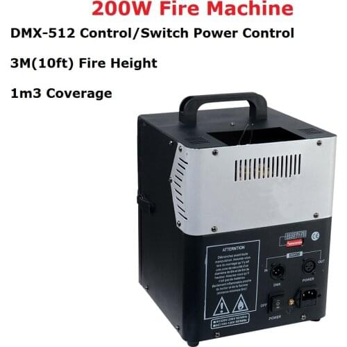 Free Shipping 200W DMX Fire Machine Stage Lighting Effect Dj Equipments Fire Machine Good For Party Wedding XMAS Lighting Shows