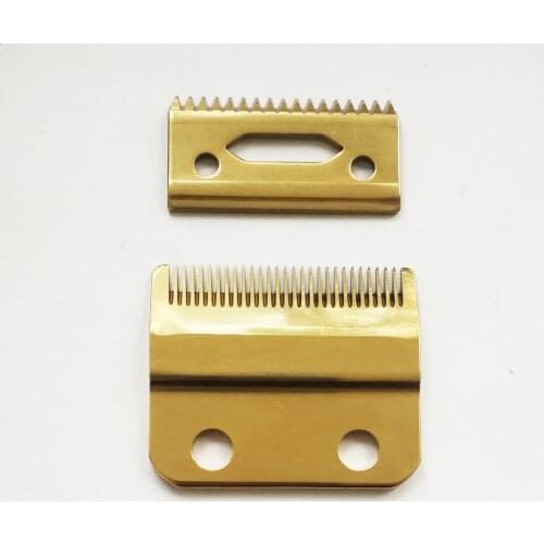 Free shipping steel golden hair clipper blade fit most of trimmers