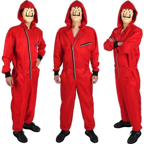 Salvador Dali Film Paper House La Casa De Papel Cosplay Party Halloween Mask Money Robbery Costumes and Ornaments