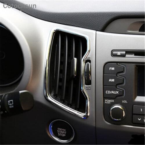 Cotochsun car-styling air vent outlet decorative trim Sticker auto accessories case for Kia Sportage 2011-2017