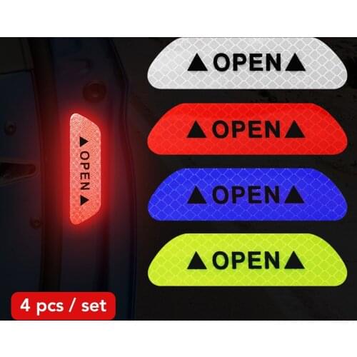 Car Door Stickers Universal Car Reflective Warning Sticker for Lada Granta Kalina 2 1 Priora Vaz Niva Largus 2110 2114 4x4 Xray