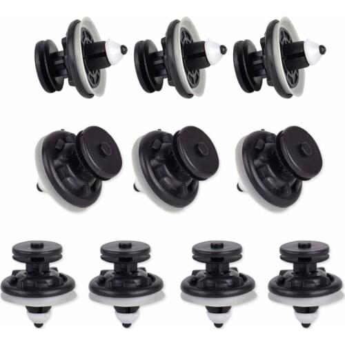 DWCX 10pcs Push-Type Trim Panel Retainer with Sealer 6Q0 868 243 For VW Golf Jetta Tiguan Passat 2004-2010 2011 2012 2013 2014