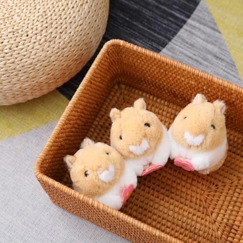 New Shake Tail Hamster Plush Animals Toys Pull Cord Turn Tail Doll Plush Christmas Birthday Gift For Kids Childrens Friends