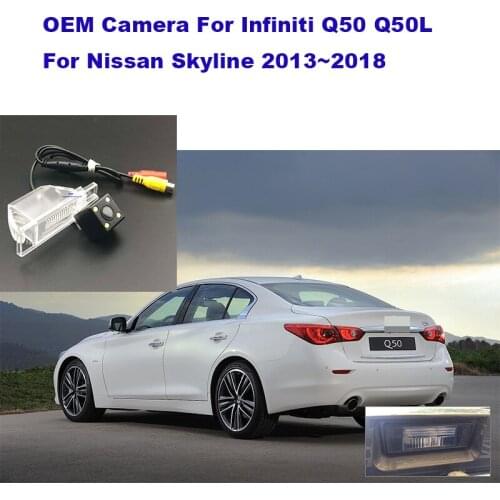 Yessun Rear view camera For Infiniti Q50 Q50L For Nissan Skyline 2013~2018 CCD backup night view camera/license plate camera