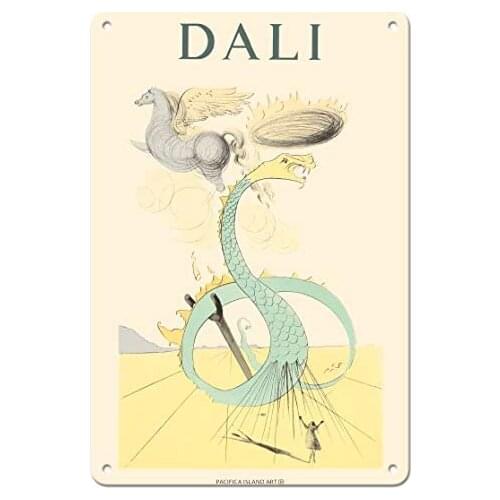 Dan - from The Twelve Tribes of Israel Suite - Drypoint Etching by Salvador Dali c.1972 Metal Tin Sign