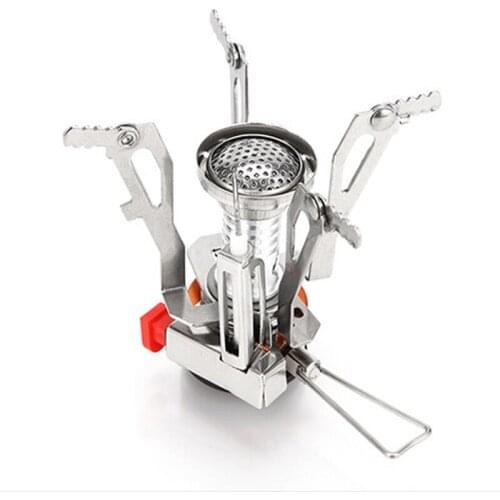Mini Camping Stoves Folding Outdoor Gas Stove Portable Furnace Cooking Picnic Split Stoves Cooker Burners