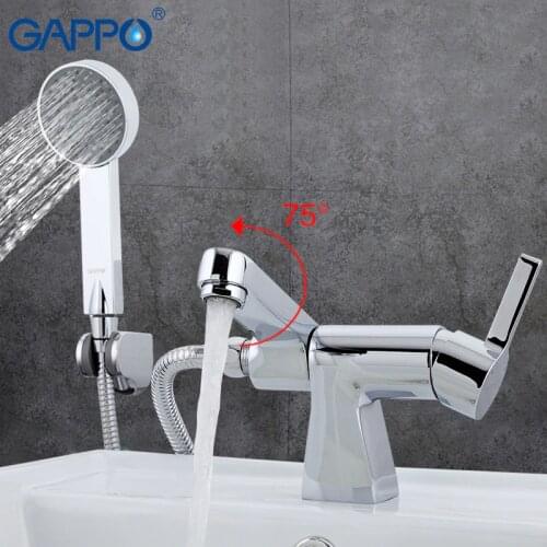 GAPPO Bathtub Faucet shower bathroom shower faucets wall shower wall mixer tap Brass bathtub sink mixer waterfall faucet GA1204
