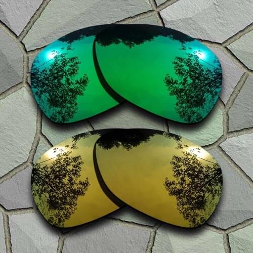 Jade Green&Yellow Golden Sunglasses Polarized Replacement Lenses for Crosshair 2012