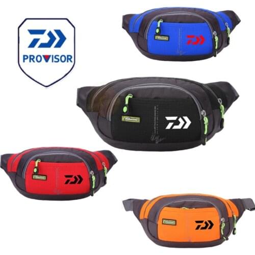 New Daiwa Men Women Fishing Waist Bag Outdoor Sports Pockets Anti-theft Mobile Waterproof Tactical Fishing Running Bags 0312