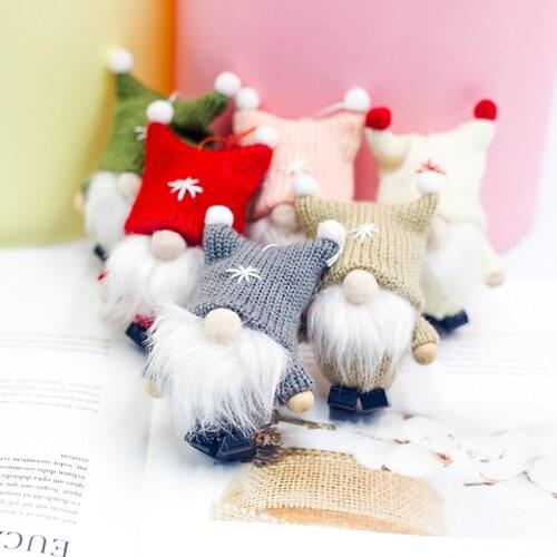 New Year 2020 Merry Christmas Ornaments Christmas Gift Santa Claus Snowman Tree Toy Doll Hang Decorations Santa Claus Dolls