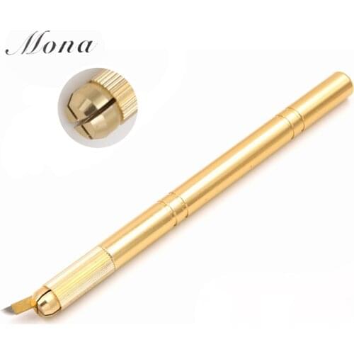 1Pcs high quality stainless steel manual Microblading eyebrow tattoo pen for Permanent makeup eyebrow/lip