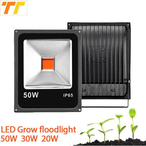 Led Plant Grow Floodlight 50W 30W 20W Led Flood Light Spotlight 220V IP65 Waterproof Outdoor Plant Grows Lights growth light
