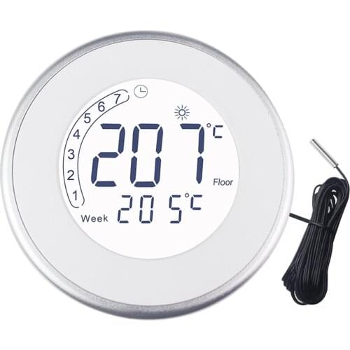 Weekly Programmable Underfloor Heating Floor Thermostat Lcd Screen High Sensitive Smart Home Temperature Controller NTC Sensor